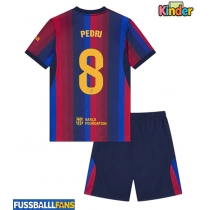 Barcelona Pedri Gonzalez #8 Heimtrikotsatz Kinder 2026-27 Kurzarm (+ Kurze Hosen)